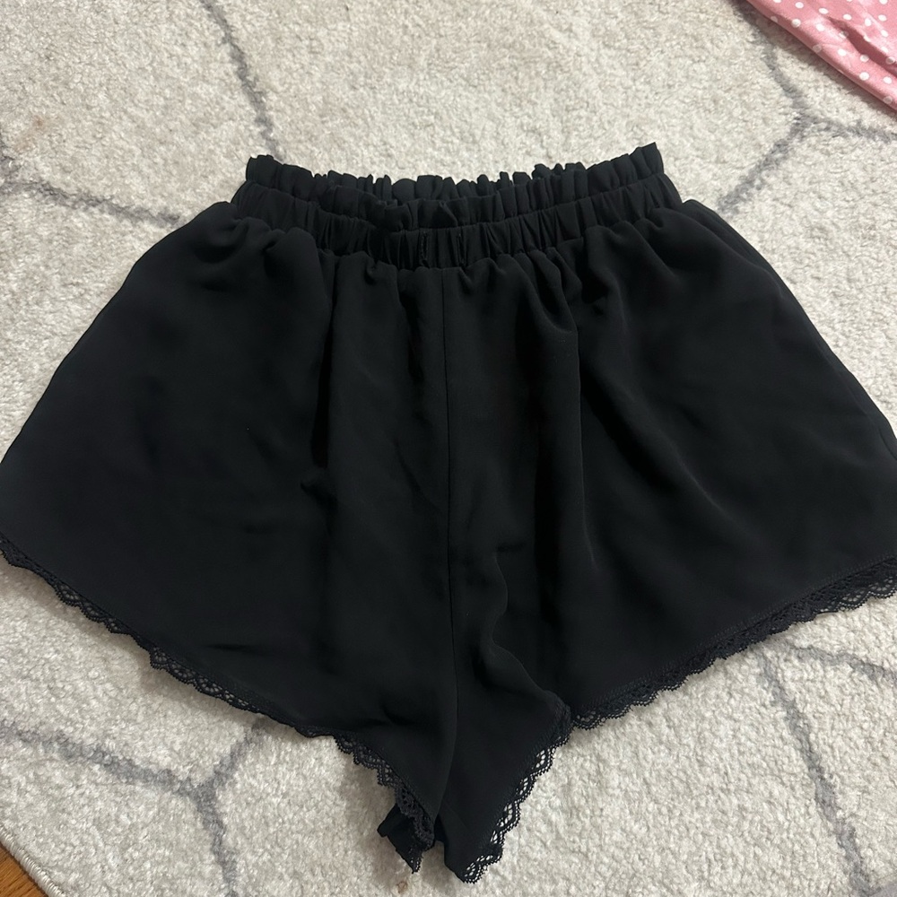 Lovers + Friends Black High Waist Shorts